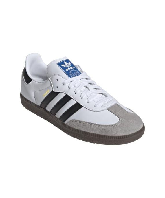 Adidas Men's Samba Og Gymnastics Shoes, White (FTWR White/Core Black/Clear Granite FTWR White/Core Black/Clear Granite), 8.5 UK