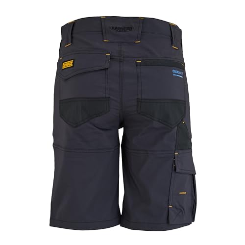 DEWALT Barrington Men's Slim Fit, Coolmax, Stretch, Utility Cargo Work Shorts, Grey/Black, W38 - Image 4