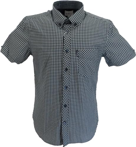 Ben Sherman Mens Checked Shirts Size 3X Large (Petrol)