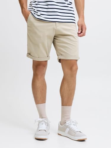 JACK & JONES Mens Jpstbowie Jjshorts Solid Sn Chino, Beige, L UK - Image 3