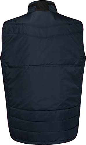 KAM Mens Midweight Quilted Biker Gilet - Blue - 5XL - Image 2