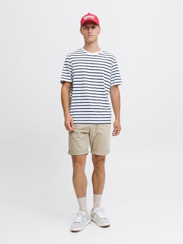 JACK & JONES Mens Jpstbowie Jjshorts Solid Sn Chino, Beige, L UK - Image 4