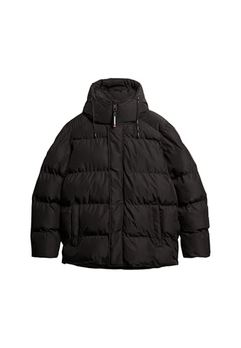 Superdry Five Baffle Hooded Sports Puffer Winter Jacket Men - XL - Image 2