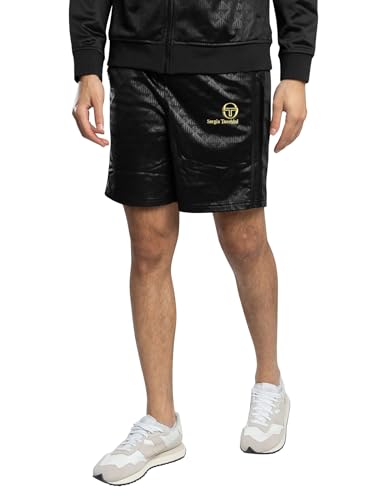 Sergio Tacchini Men's Nero Mono SweatShorts, Black, M - Image 2