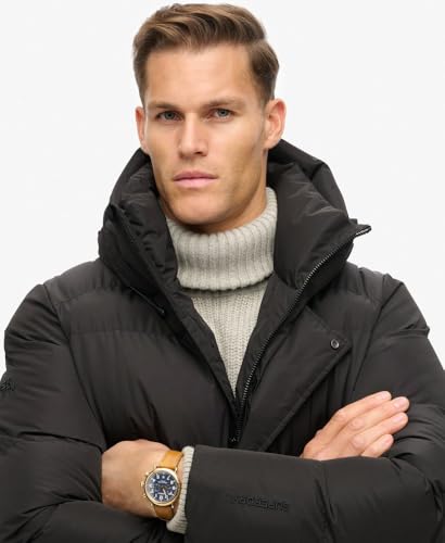 Superdry Five Baffle Hooded Sports Puffer Winter Jacket Men - XL - Image 4