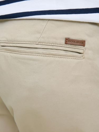 JACK & JONES Mens Jpstbowie Jjshorts Solid Sn Chino, Beige, L UK - Image 7