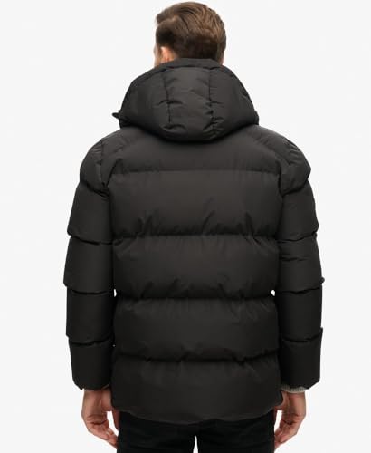 Superdry Five Baffle Hooded Sports Puffer Winter Jacket Men - XL - Image 5