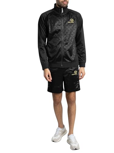 Sergio Tacchini Men's Nero Mono SweatShorts, Black, M - Image 7