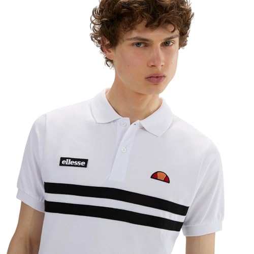 Ellesse Muccia Men's Polo Shirt, white / black, M - Image 5