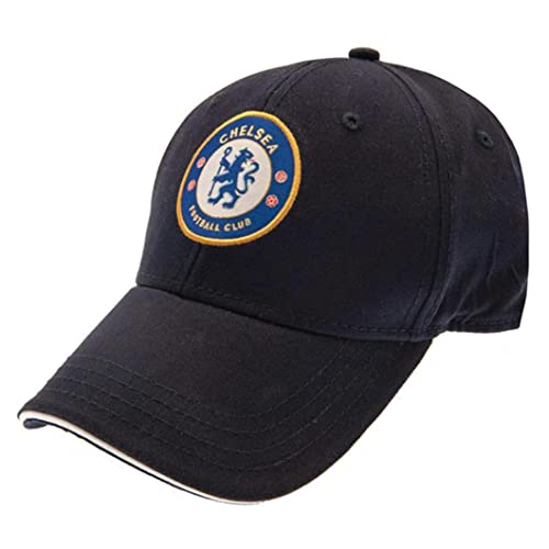 Chelsea FC Unisex Official Football Crest Baseball Cap (One Size) (Navy Blue) - Image 4