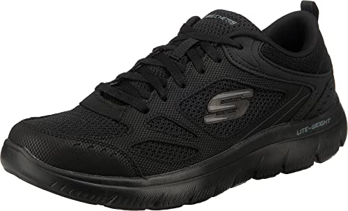 Skechers Men's Summits South Rim Trainer, Black, 10 UK