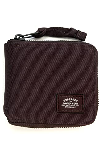 Superdry Vintage Classic Zip Wallet (Rich Red Burgundy)