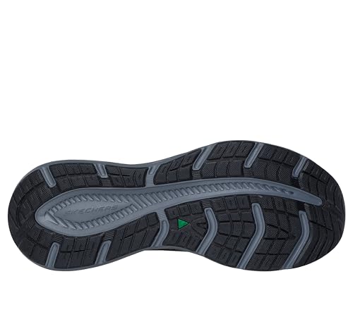 Skechers Men's Edgeride Commissioner Slip-On Sneakers, Black Knit/Charcoal Trim, 7 UK - Image 5
