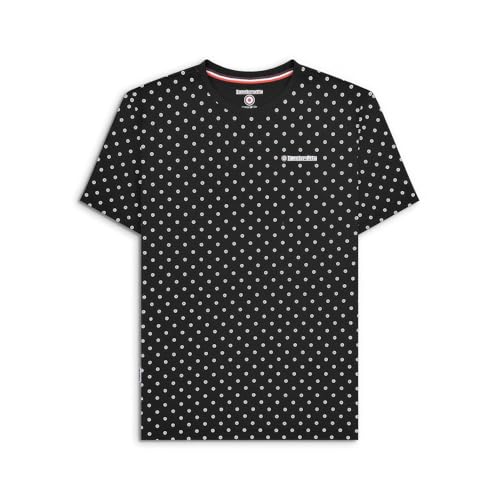 Lambretta Mens Printed T-Shirt Tee Top Black/White XXL - Image 2