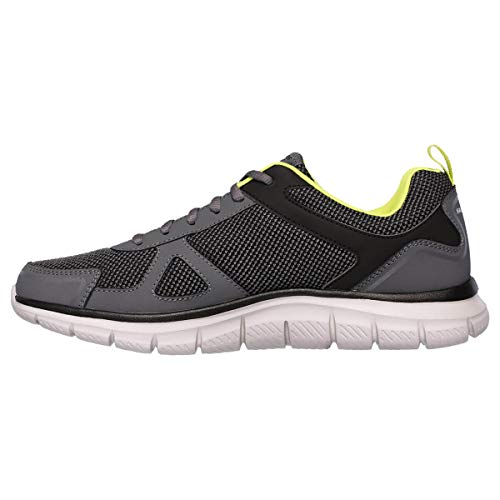 Skechers TRACK BUCOLO, Men's TRACK BUCOLO Trainers, Charcoal/Lime, 7 UK (41 EU)