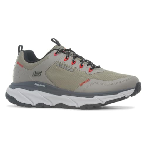 Skechers D'Lux Journey Slate Peak Men's Outdoor Shoes 45 EU Waterproof Relaxed Fit Air-Cooled Memory Foam Vegan Hiking Shoes