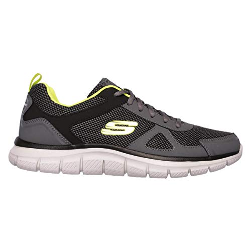 Skechers TRACK BUCOLO, Men's TRACK BUCOLO Trainers, Charcoal/Lime, 7 UK (41 EU) - Image 6