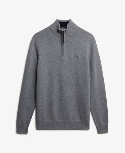 Superdry Wool Blend Half Zip Sweater Men