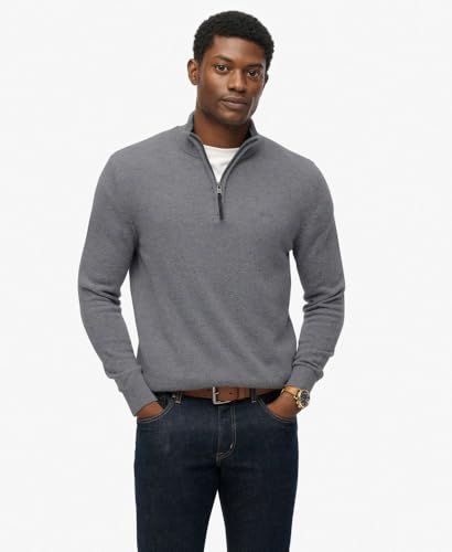 Superdry Wool Blend Half Zip Sweater Men - Image 3