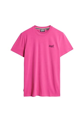 Superdry, T-Shirt Essential Logo EMB Tee, M1011245A, Echo Pink, L, Man, Adulto - Image 2