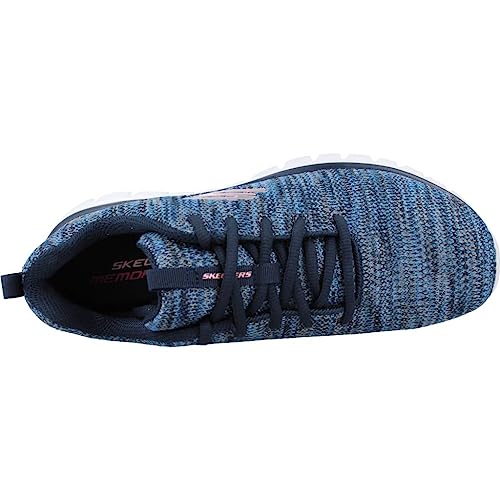 Skechers Women's Graceful Twisted Fortune Trainers, Navy Blue, 5 UK