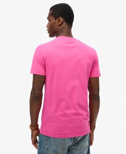 Superdry, T-Shirt Essential Logo EMB Tee, M1011245A, Echo Pink, L, Man, Adulto - Image 5