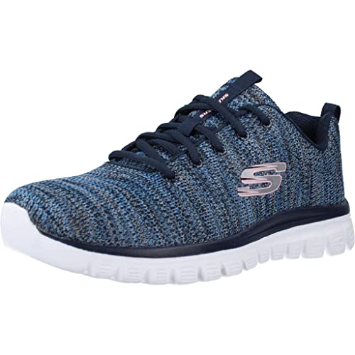 Skechers Women's Graceful Twisted Fortune Trainers, Navy Blue, 7 UK - Image 2