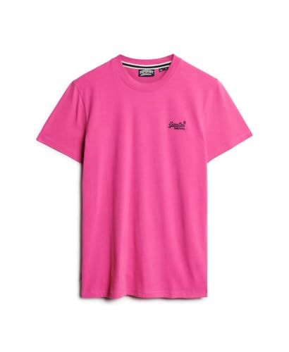 Superdry, T-Shirt Essential Logo EMB Tee, M1011245A, Echo Pink, L, Man, Adulto - Image 8