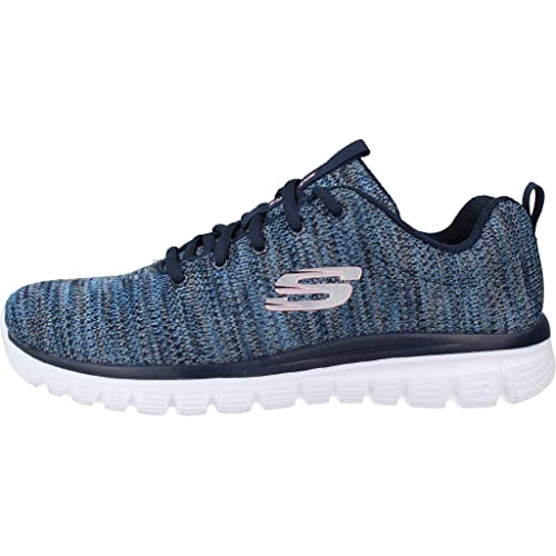 Skechers Women's Graceful Twisted Fortune Trainers, Navy Blue, 7 UK - Image 3