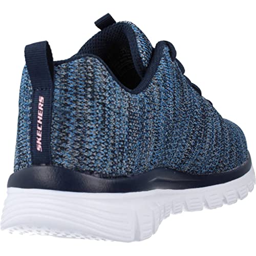 Skechers Women's Graceful Twisted Fortune Trainers, Navy Blue, 7 UK - Image 4