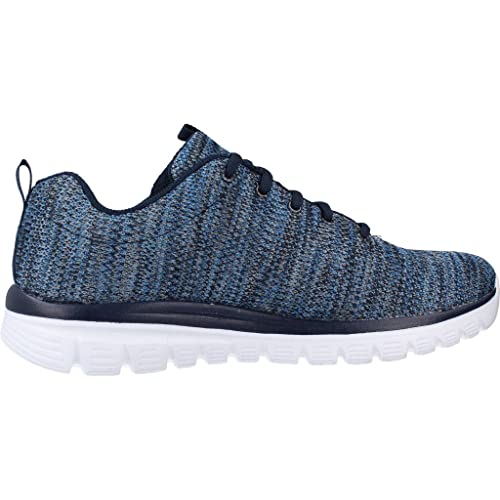 Skechers Women's Graceful Twisted Fortune Trainers, Navy Blue, 7 UK - Image 5
