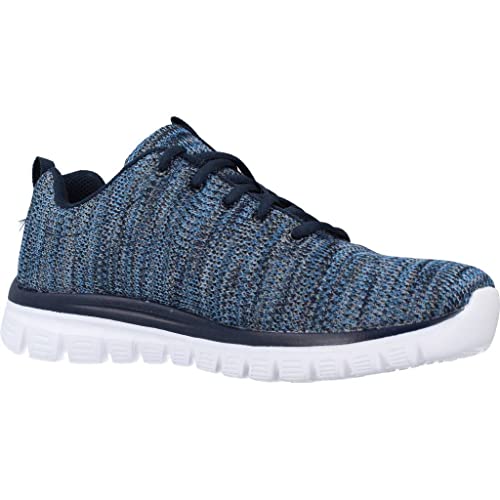 Skechers Women's Graceful Twisted Fortune Trainers, Navy Blue, 7 UK - Image 6