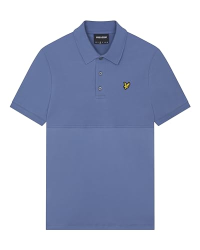 Lyle & Scott Textured Polo Shirt Pioneer Blue XL - Image 6
