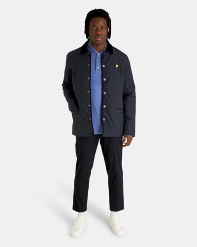 Lyle & Scott Textured Polo Shirt Pioneer Blue XL - Image 3