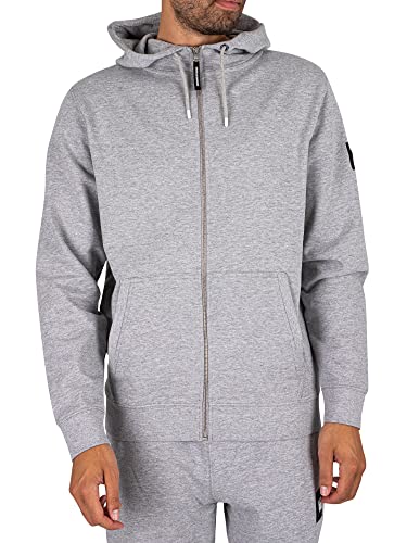 Weekend Offender Men's New York Zip Hood Tracksuit, Grey, M - Image 4