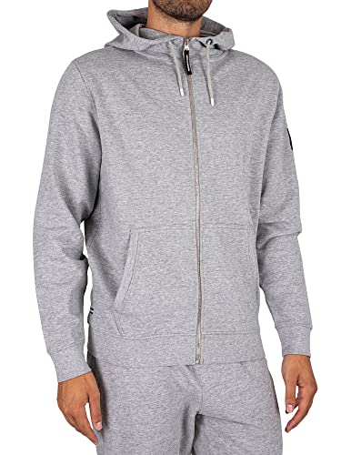 Weekend Offender Men's New York Zip Hood Tracksuit, Grey, M - Image 5