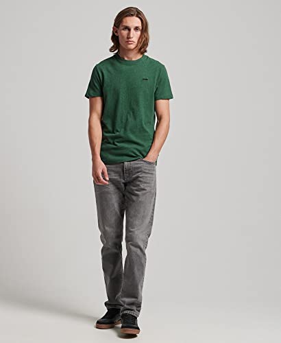 Superdry Men's Plain T-Shirt, Heritage Pine Green Marl, 3XL