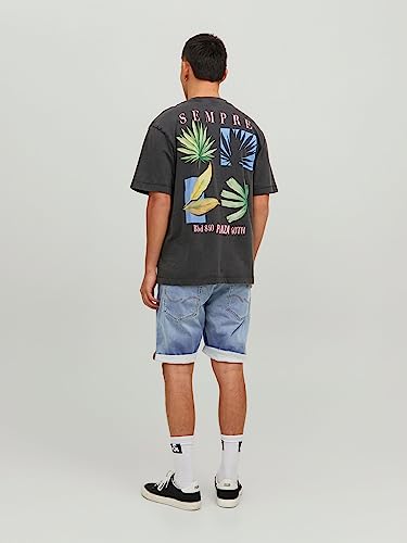 JACK & JONES Male Denim Shorts Rick Icon GE 625 Indigo Knit, Blue Denim, XL - Image 5