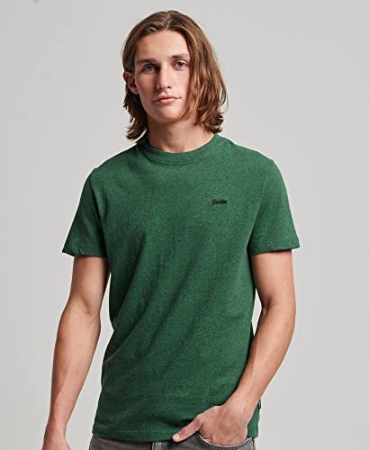 Superdry Men's Plain T-Shirt, Heritage Pine Green Marl, 3XL - Image 3