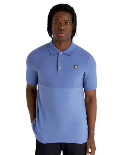 Lyle & Scott Textured Polo Shirt Pioneer Blue XL - Image 2