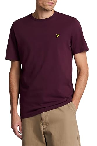 Lyle & Scott SS T-Shirts Plain T-Shirt Z562 Burgundy, M - Image 2