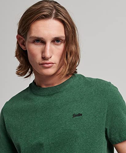 Superdry Men's Plain T-Shirt, Heritage Pine Green Marl, 3XL - Image 4