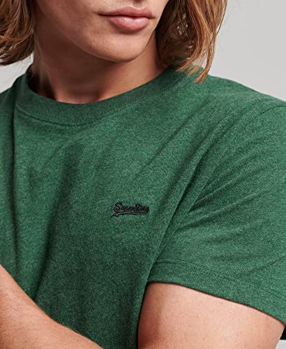 Superdry Men's Plain T-Shirt, Heritage Pine Green Marl, 3XL - Image 5