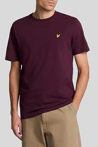 Lyle & Scott SS T-Shirts Plain T-Shirt Z562 Burgundy, M - Image 4