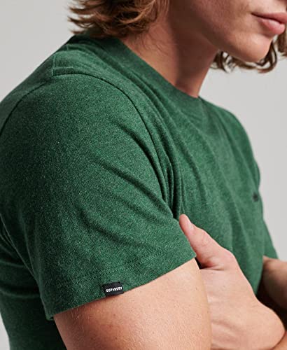 Superdry Men's Plain T-Shirt, Heritage Pine Green Marl, 3XL - Image 6