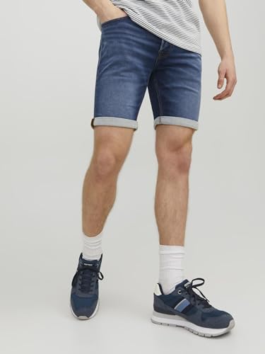 JACK & JONES Men's Jjirick Jjicon Shorts Ge 704 I.k Sn, Blue Denim, L - Image 3