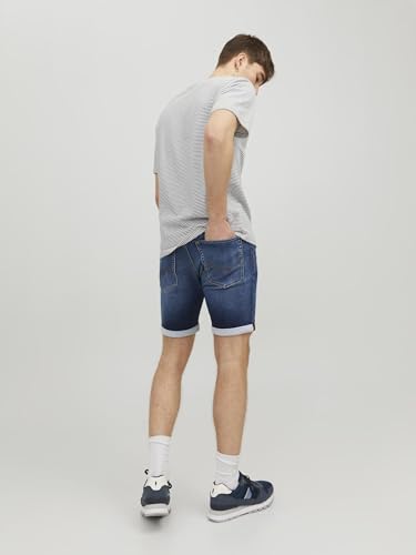 JACK & JONES Men's Jjirick Jjicon Shorts Ge 704 I.k Sn, Blue Denim, L - Image 5