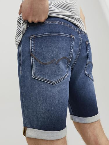JACK & JONES Men's Jjirick Jjicon Shorts Ge 704 I.k Sn, Blue Denim, L - Image 7