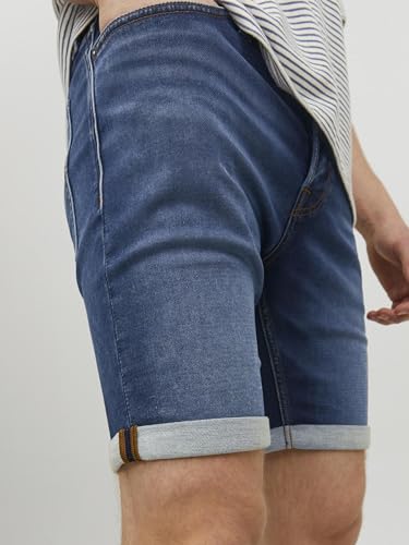 JACK & JONES Men's Jjirick Jjicon Shorts Ge 704 I.k Sn, Blue Denim, L - Image 8