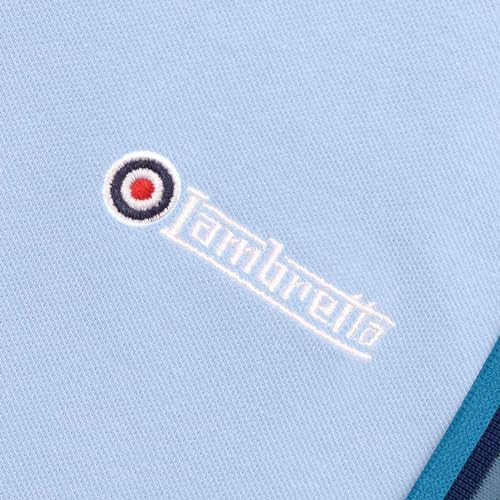 Lambretta Mens Triple Tipped Polo Shirt - Sky/Green/Navy/Lagoon - 2XL - Image 4